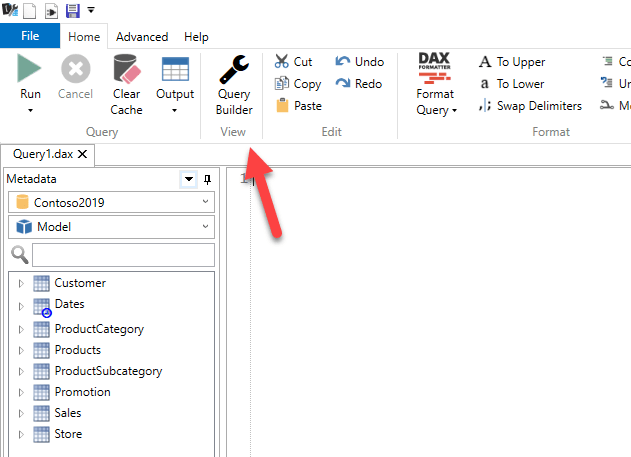 DAX Studio: Query Builder